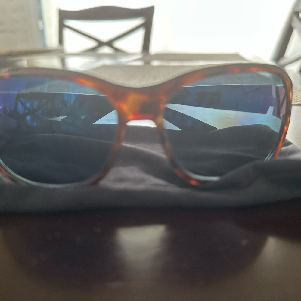 Costa Women's Tortoise Shell Sunglasses with Blue Lenses